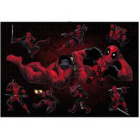 Wandtattoo - Deadpool Posing  - Größe 100 x 70 cm