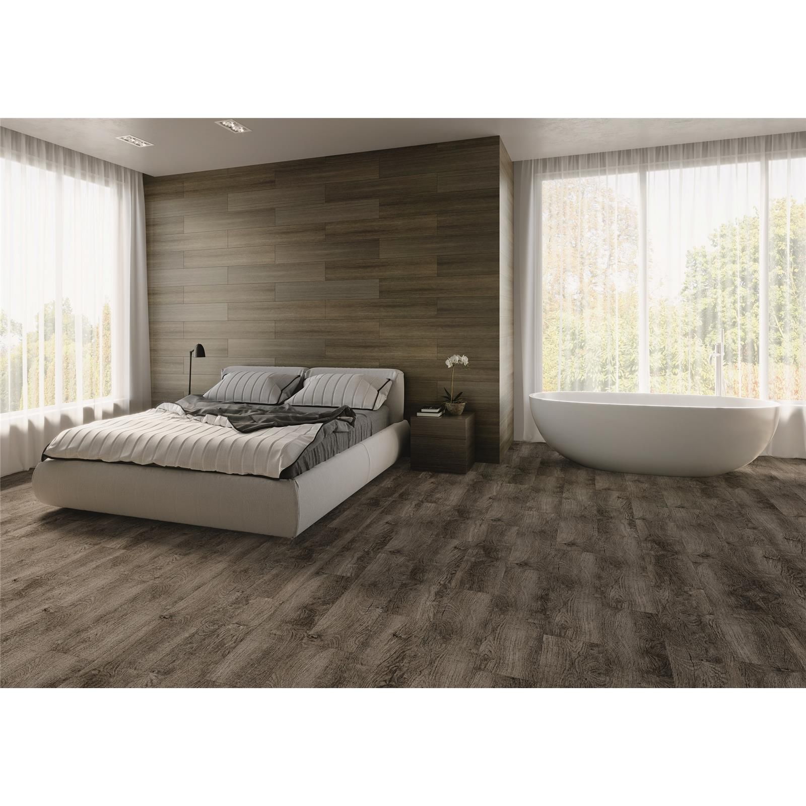 Teppichfliesen 25 x 100 cm selbsthaftend Infloor-Girloon Coronado Braun 017 gemustert