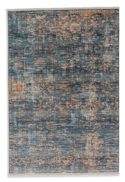 Teppich MYSTIK Blau-Beige - 133 cm x 185 cm