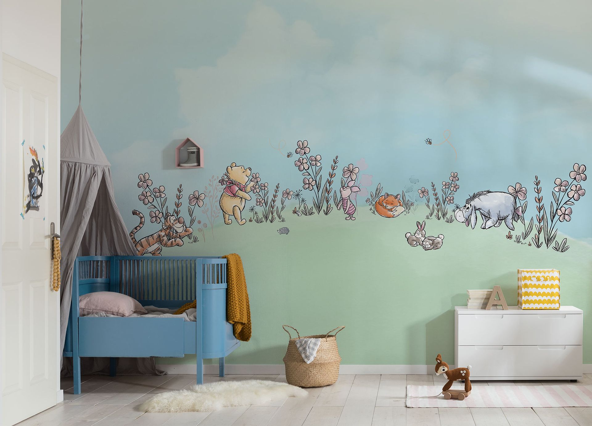 Vlies Fototapete - Winnie the Pooh Curious Minds - Größe 400 x 250 cm
