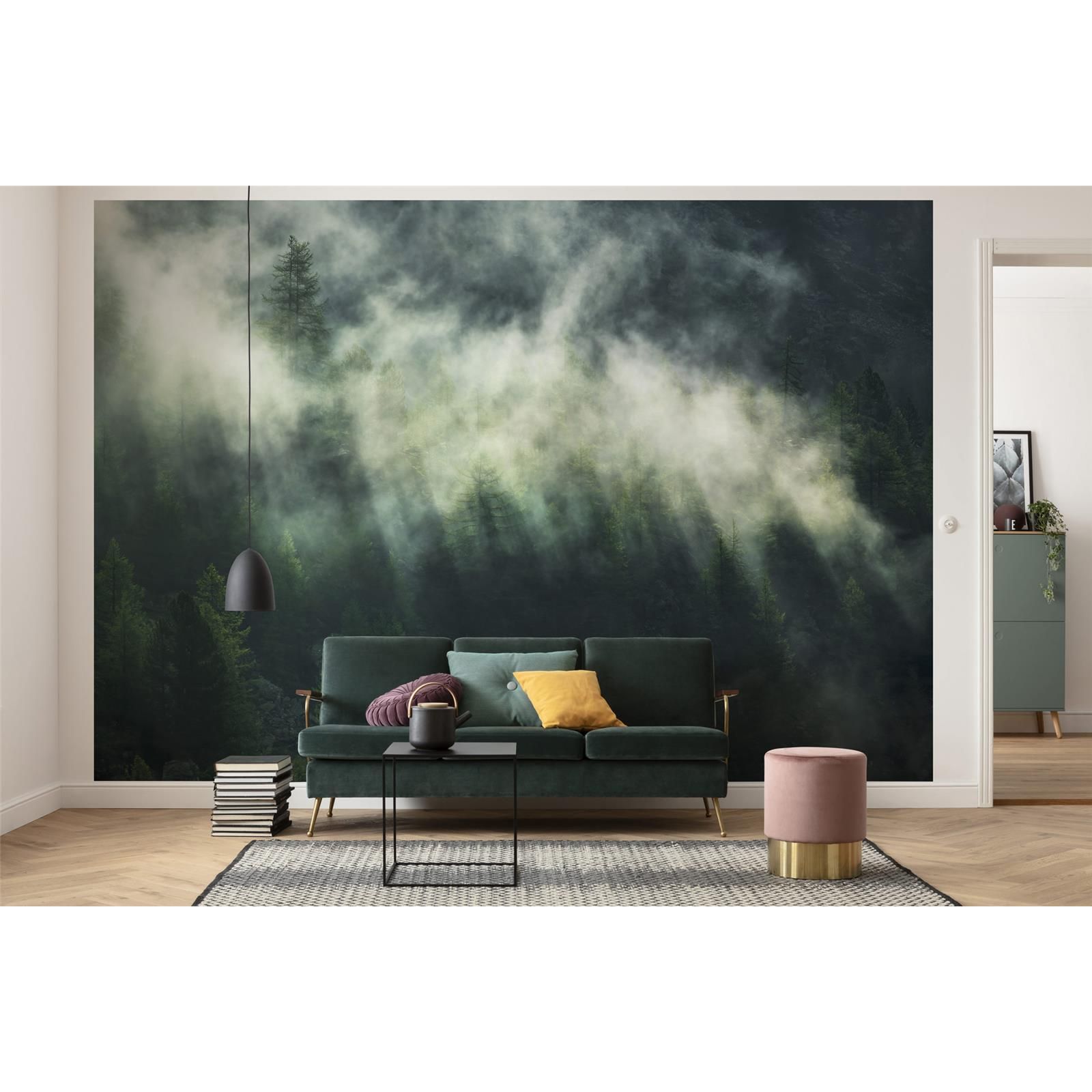 Vlies Fototapete - Misty Crowns  - Größe 350 x 250 cm