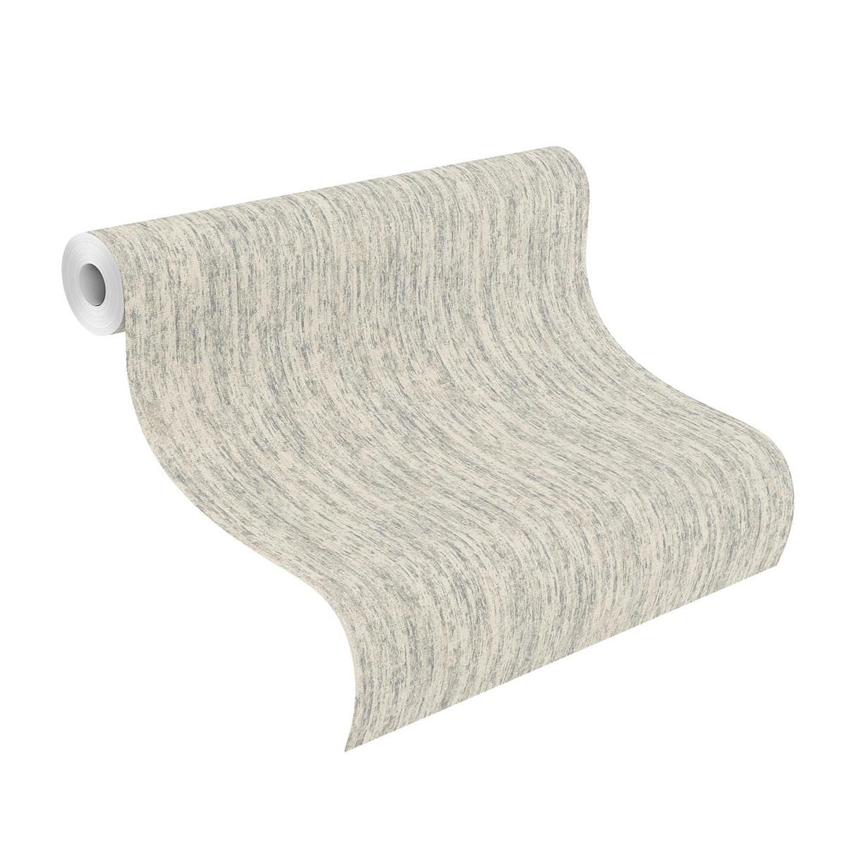 Tapete Basic universell Vinyltapete Steingrau ansatzfrei 53 cm x 10,05 m
