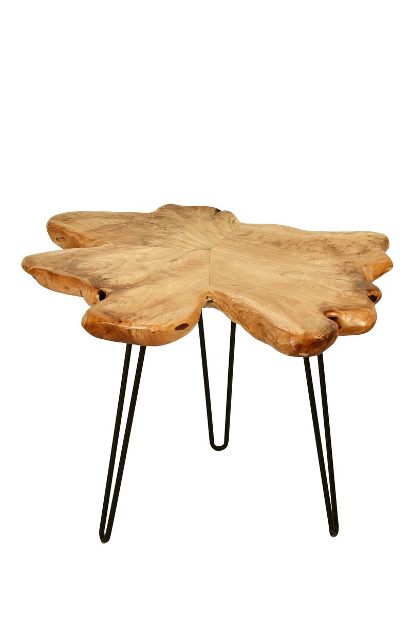 Beistelltisch Woody 410 Natural - 60 cm (L) x 50 cm (B) x 52 cm (H)