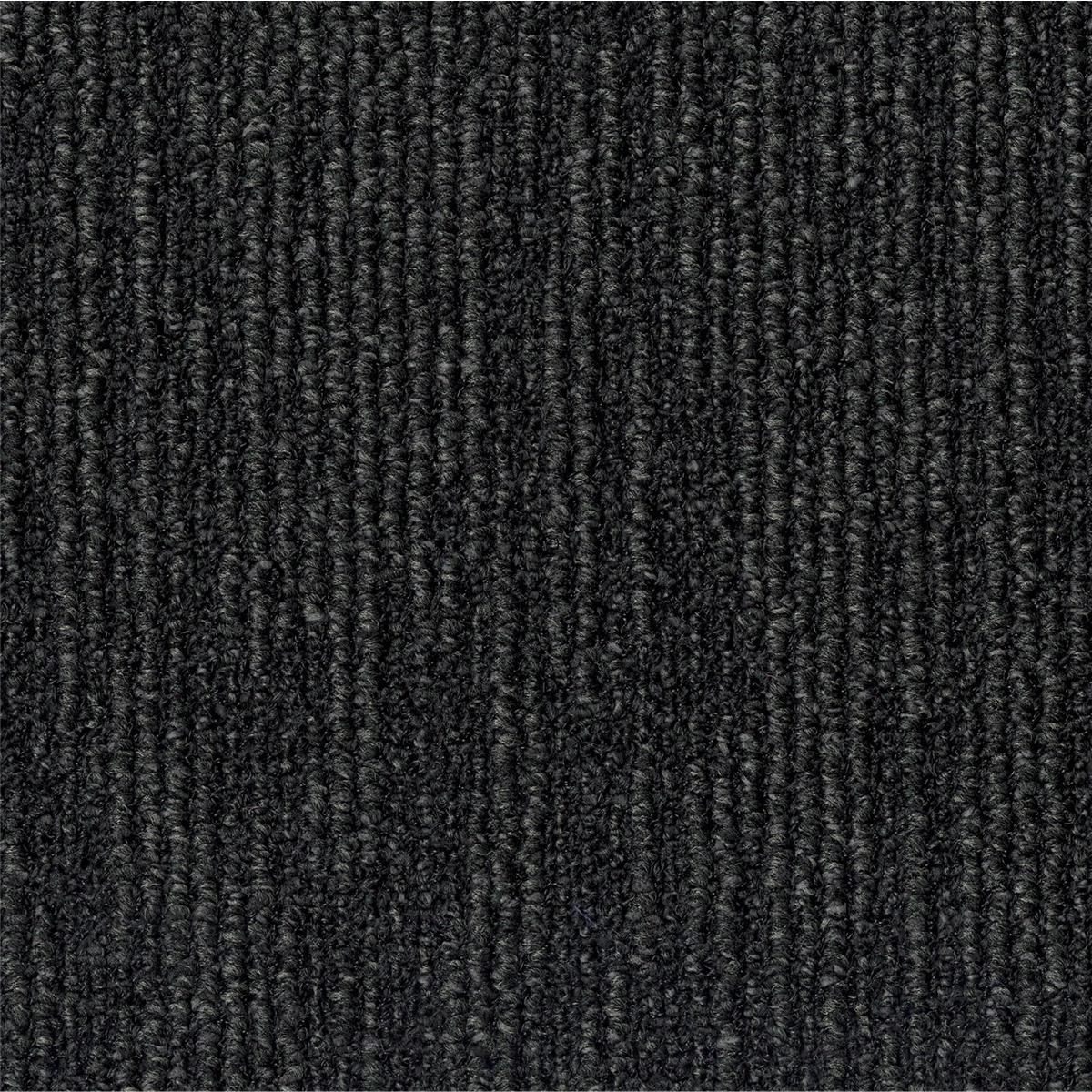 Teppichfliesen 50 x 50 cm Schlinge strukturiert AirMaster Atmos B747 9031 Schwarz Textur