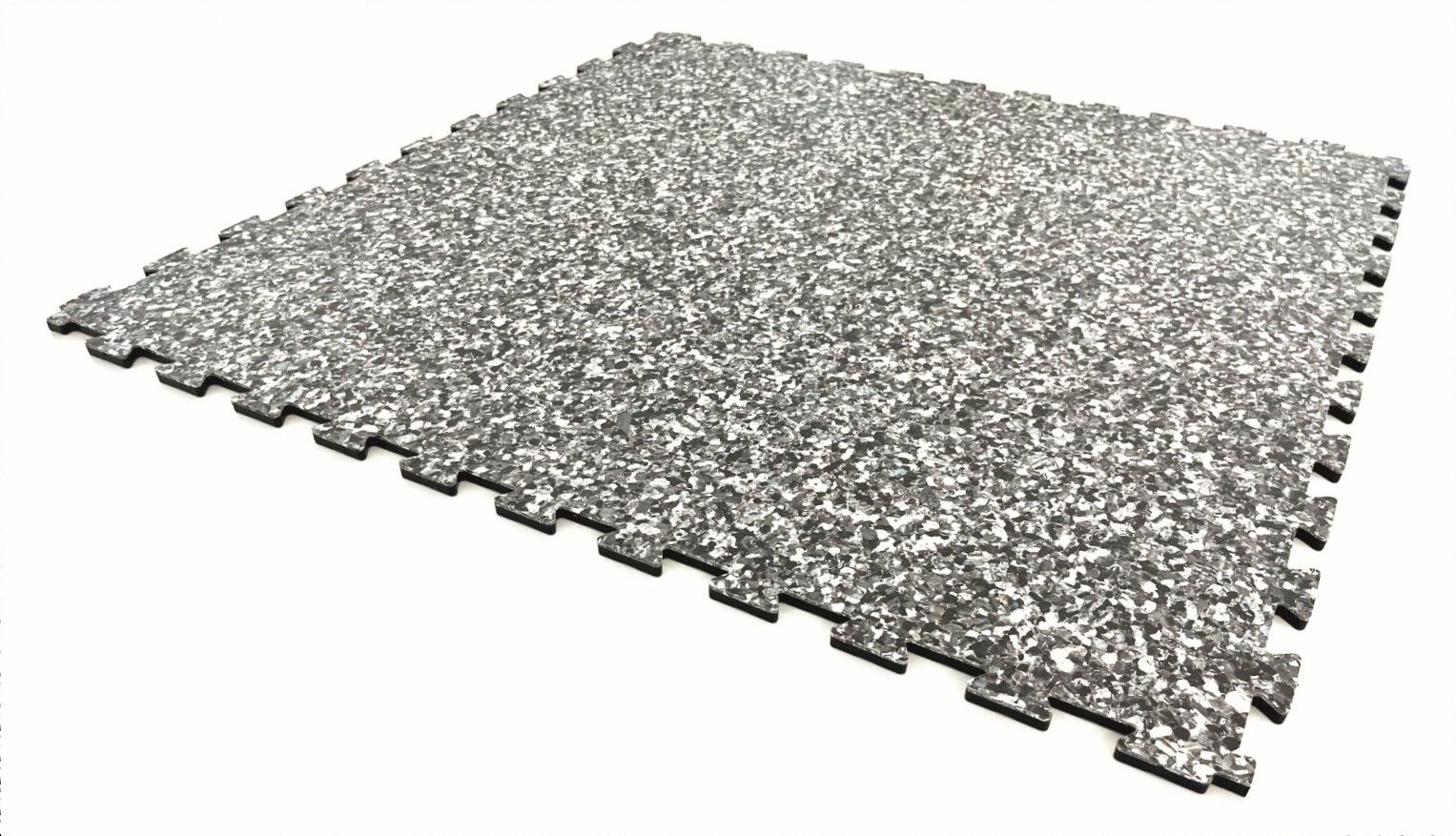 PVC-Industrieboden IBOCOLOR Klickfliese Dunkelgrau 674 Granitoptik 595 mm x 595 mm - 7,5 mm Dicke
