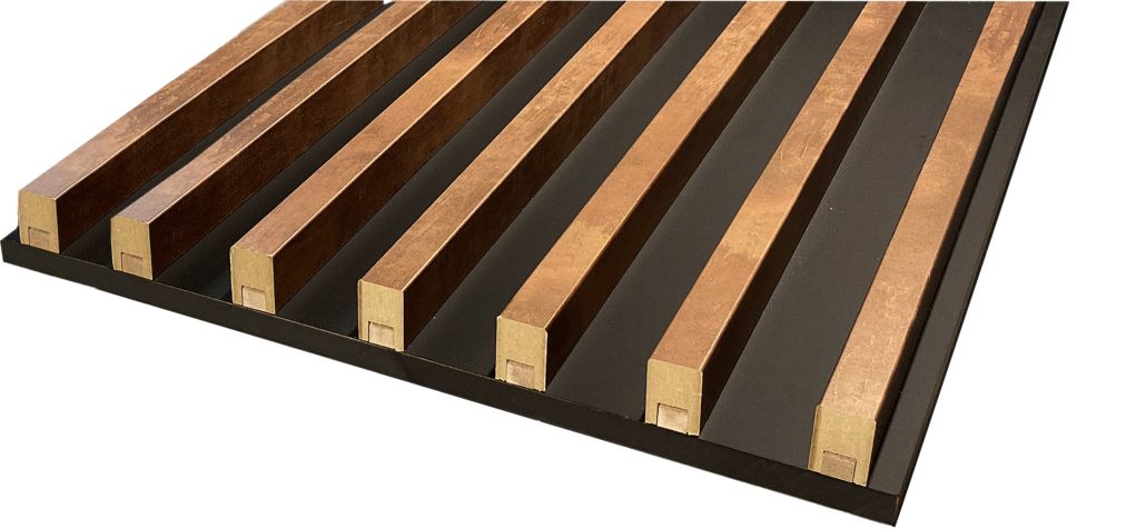 Wand- Akustikpaneel Sonoma Trapez mit 6 Lamellen V1 B/H 48,4 cm / 275 cm