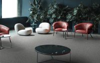 Teppichboden Vorwerk Exclusive 1009 ELARA Shag Frisé Schwarz 9H23 - Rollenbreite 400 cm
