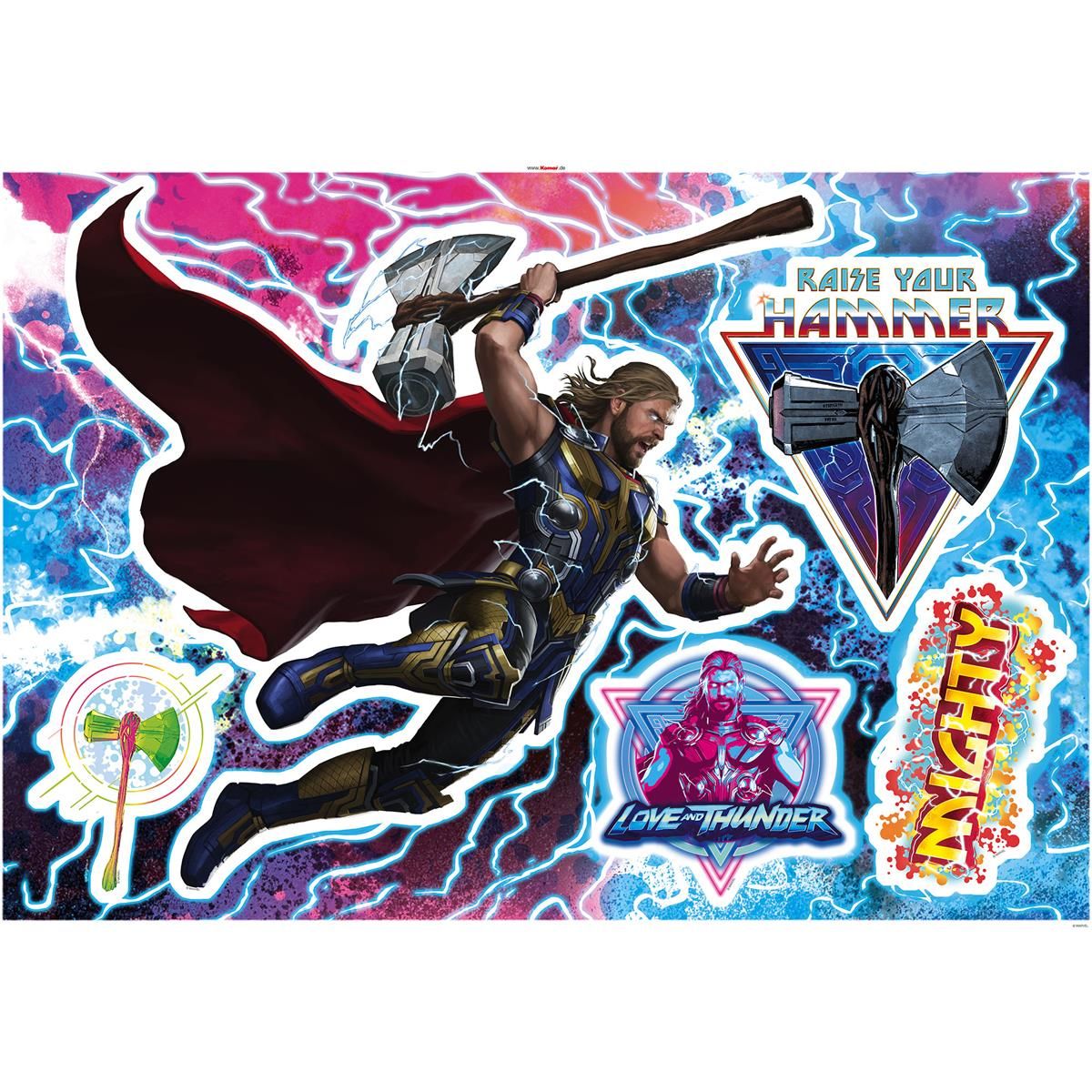 Wandtattoo - Thor4 - Mighty Thor  - Größe 100 x 70 cm