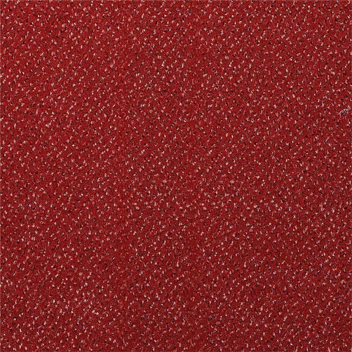 Teppichboden INFLOOR-GIRLOON Cayenne/Pacific Velours Rot 170 tuftgemustert - Rollenbreite 400 cm