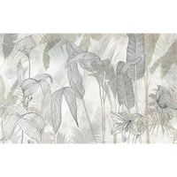 Vlies Fototapete - Linierte Lilien  - Größe 400 x 250 cm