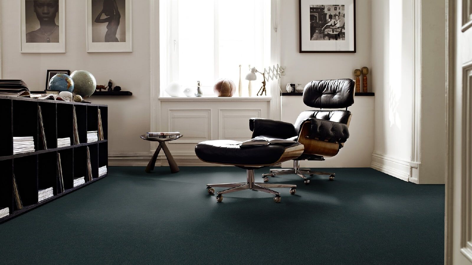 Teppichboden Vorwerk Exclusive 1060 SAFIRA Hochflor Dunkelgrün 4H79 - Rollenbreite 400 cm