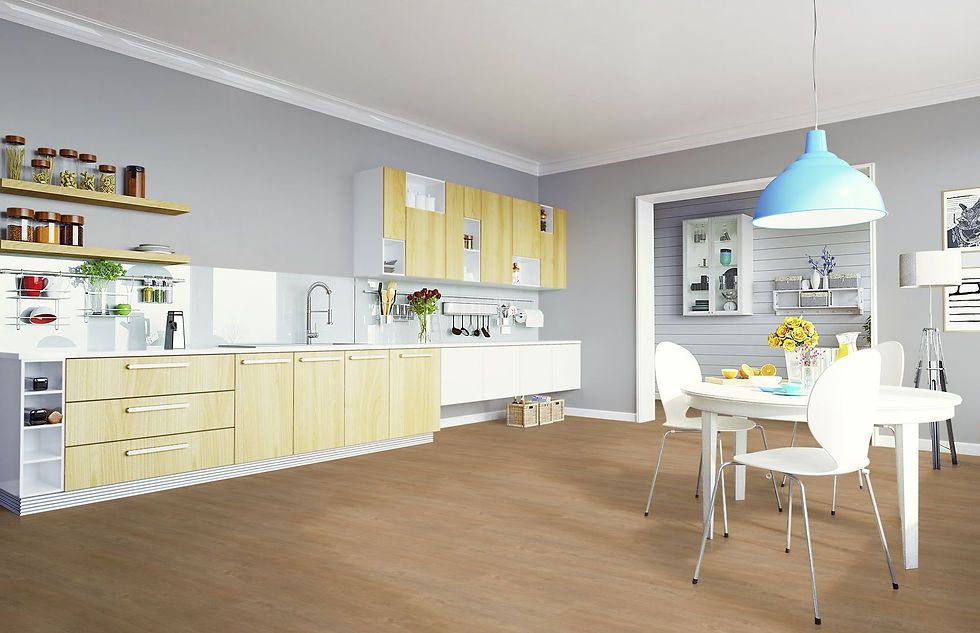 Korkboden Vinyltrend Wood Vinyl zum Kleben Midwest 1220 x 185 mm