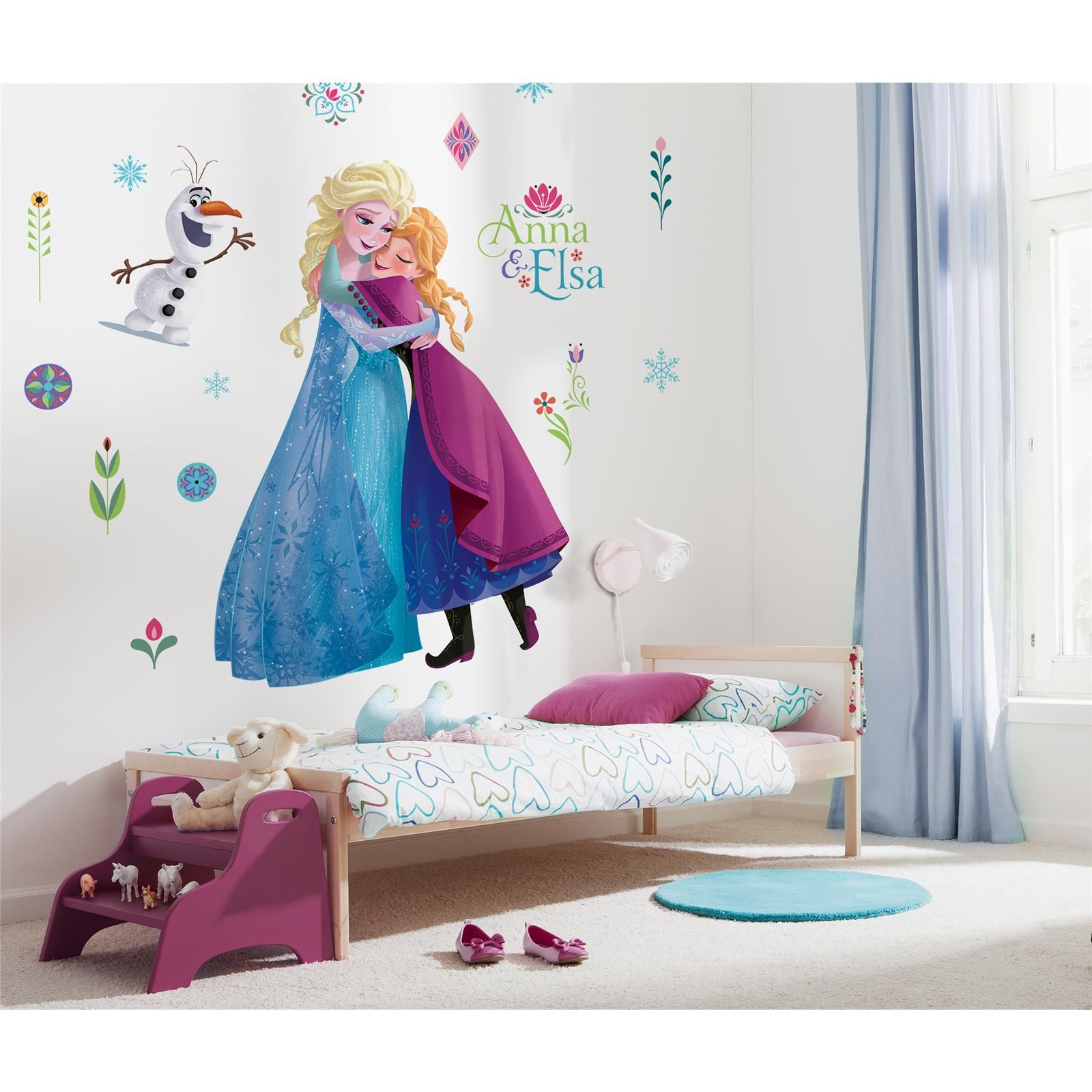 Selbstklebende Vlies Fototapete/Wandtattoo - Frozen Nordix Summer XXL - Größe 127 x 200 cm