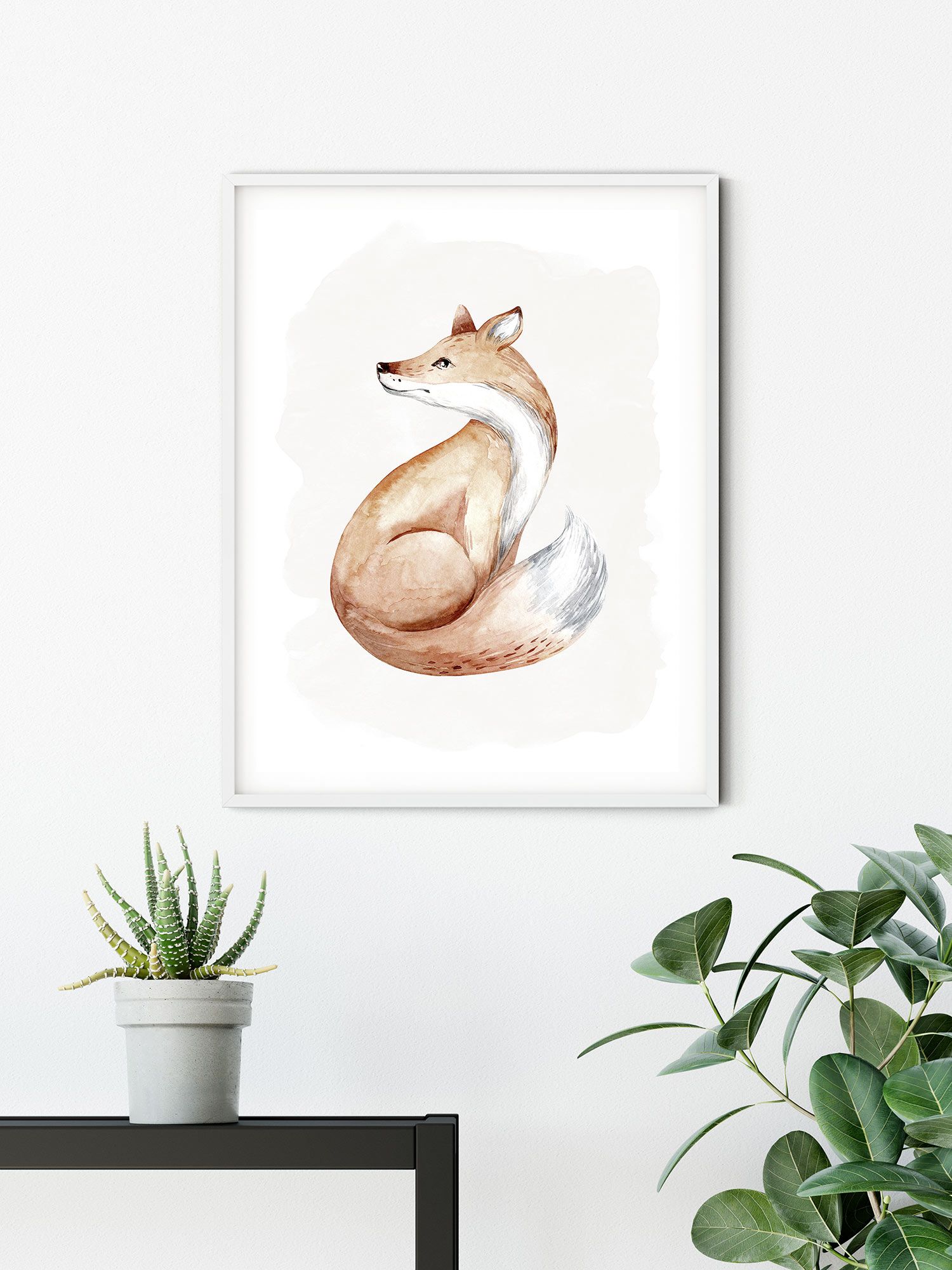 Komar Wandbild - Curious Fox - Größe: 50 x 70 cm