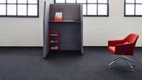 Teppichboden Desso Essence A879 9990 Schwarz Dunkel Schlinge Allover Rollenbreite 400 cm
