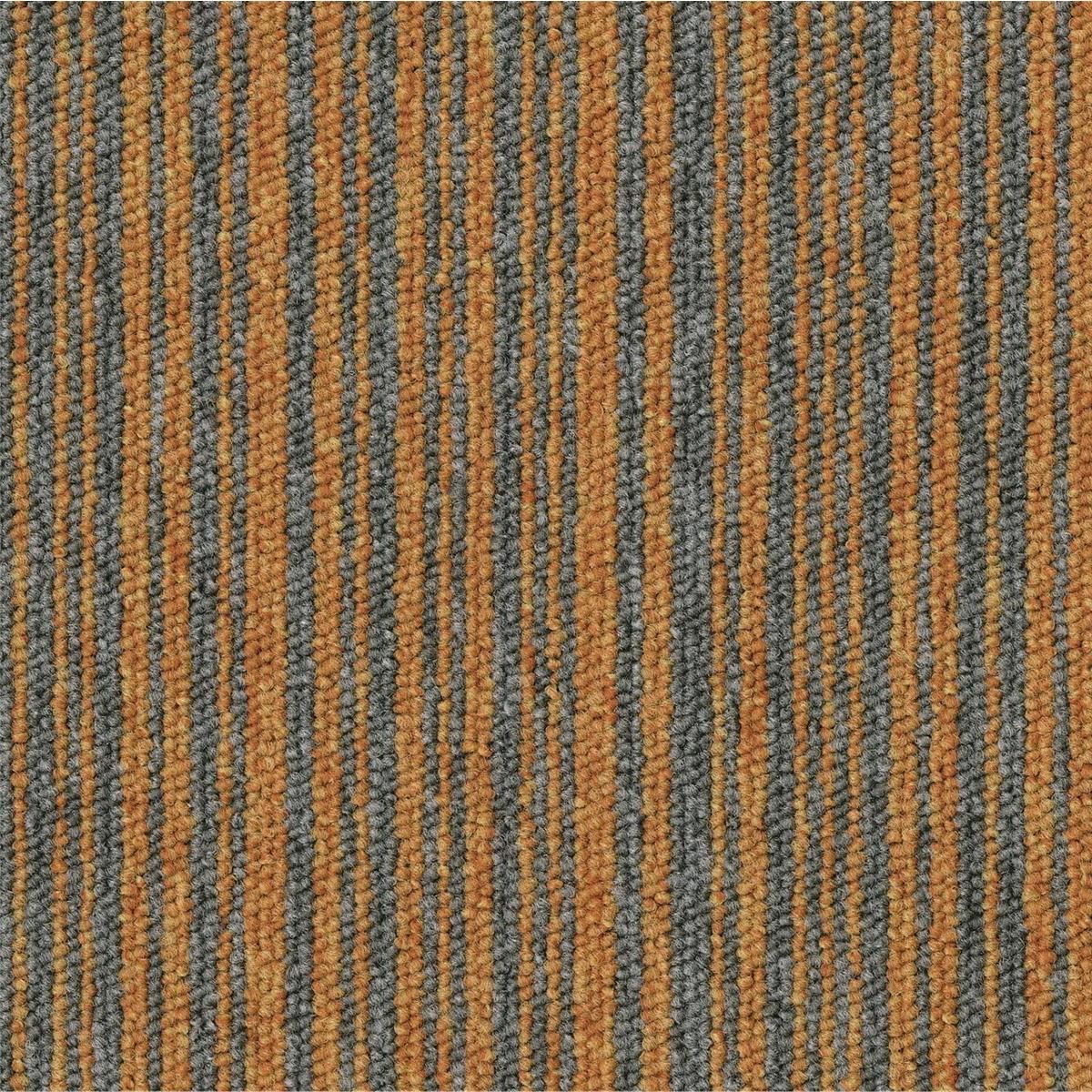 Teppichfliesen 50 x 50 cm Schlinge Essence Stripe  AA91 6011 Orange Linear