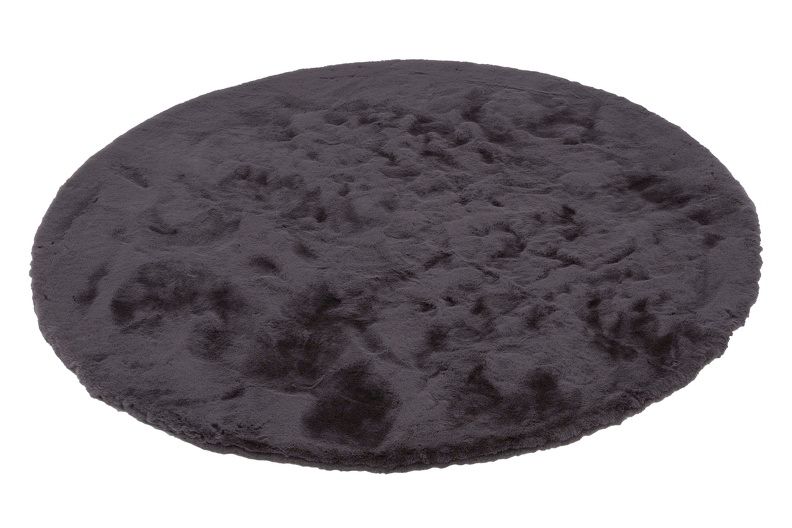 Teppich TENDER Rund Anthrazit - Ø 120 cm