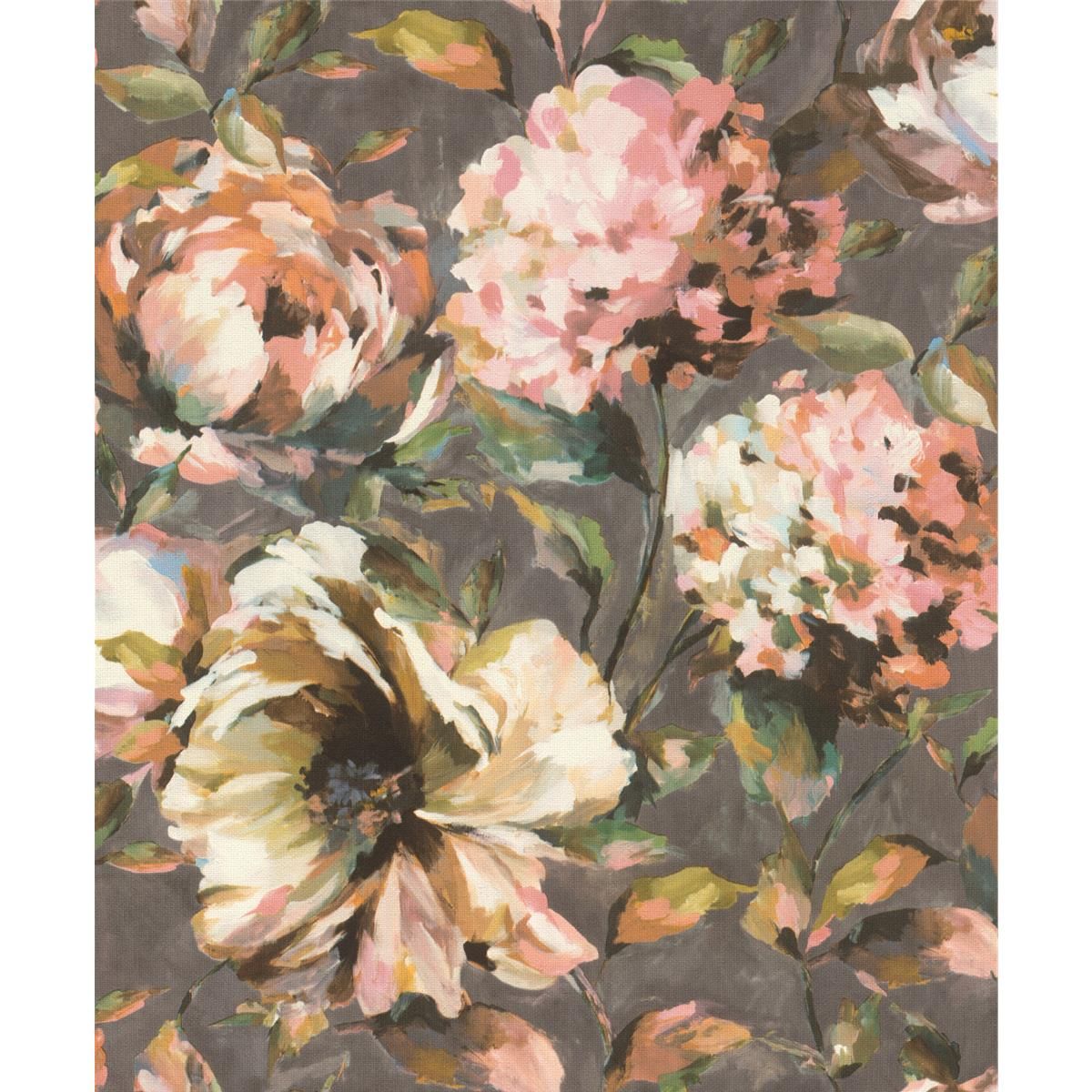 Tapete Nature Floral Vinyltapete Mauve versetzter Ansatz 53 cm x 10,05 m