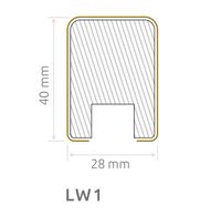 Wand- Akustikpaneel Wotaneiche Dreieck mit 6 Lamellen V1 B/H 48,4 cm / 275 cm