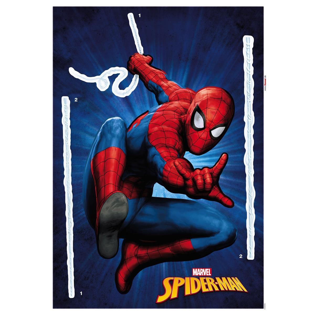 Wandtattoo - Spider-Man - Größe: 50 x 70 cm