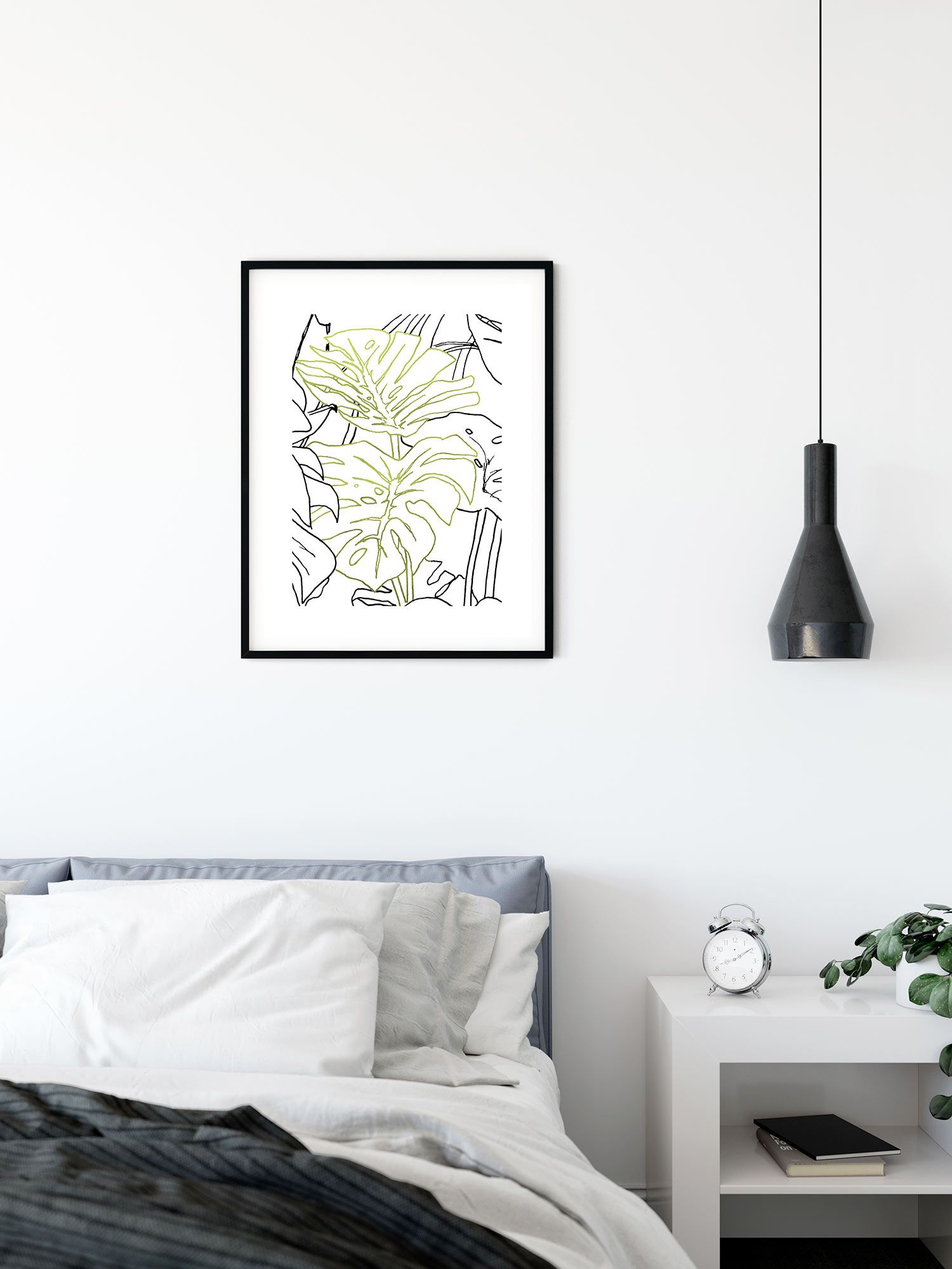 Komar Wandbild - Monstera Borsigiana - Größe: 40 x 50 cm