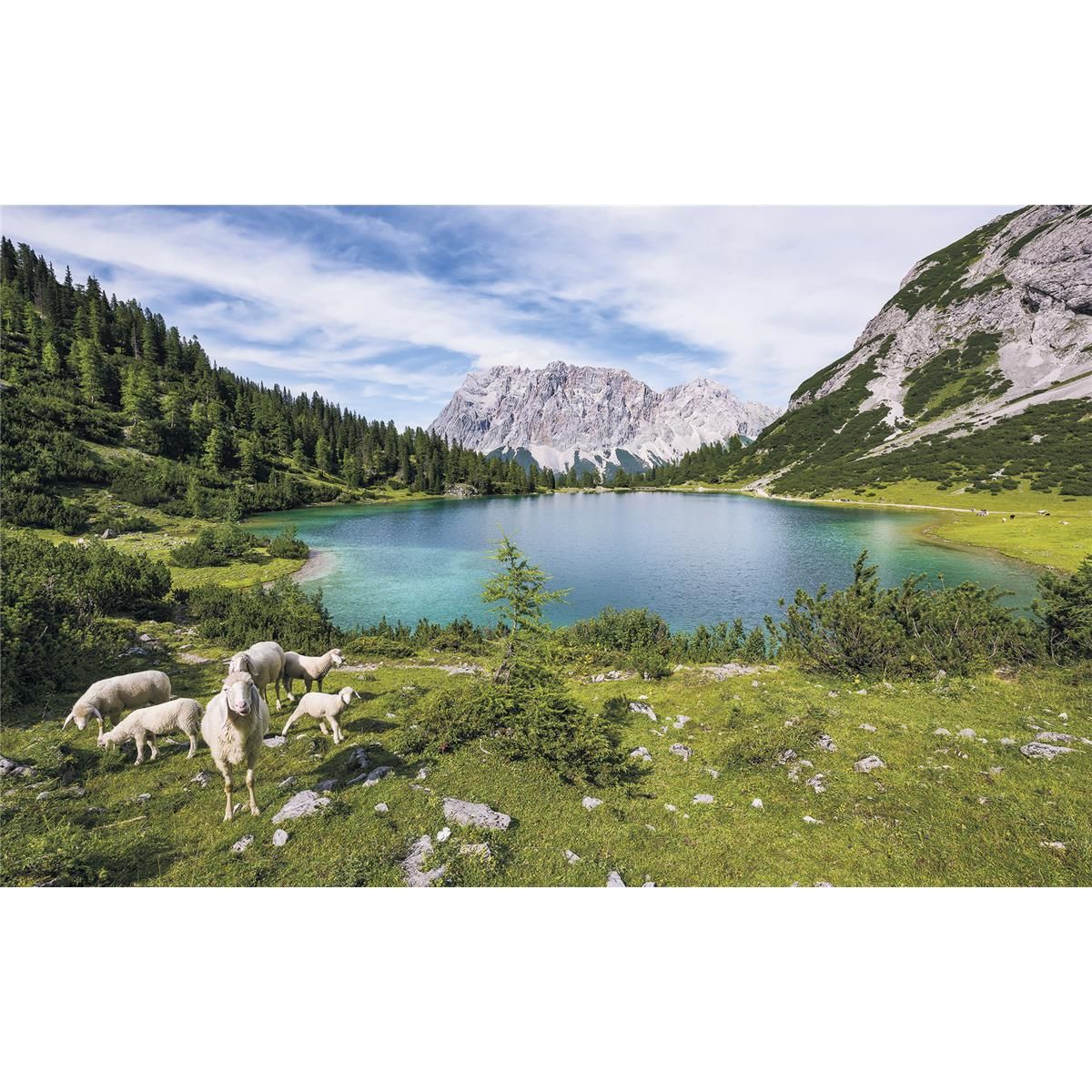 Vlies Fototapete - Paradise Lake - Größe 400 x 250 cm