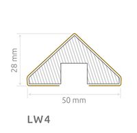 Wand- Akustikpaneel schwarz mit 6 Lamellen V1 B/H 48,4 cm / 275 cm