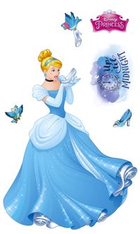 Selbstklebende Vlies Fototapete/Wandtattoo - Cinderella XXL - Größe 127 x 200 cm