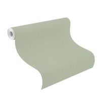 Tapete Basic universell Vinyltapete Salbei ansatzfrei 53 cm x 10,05 m