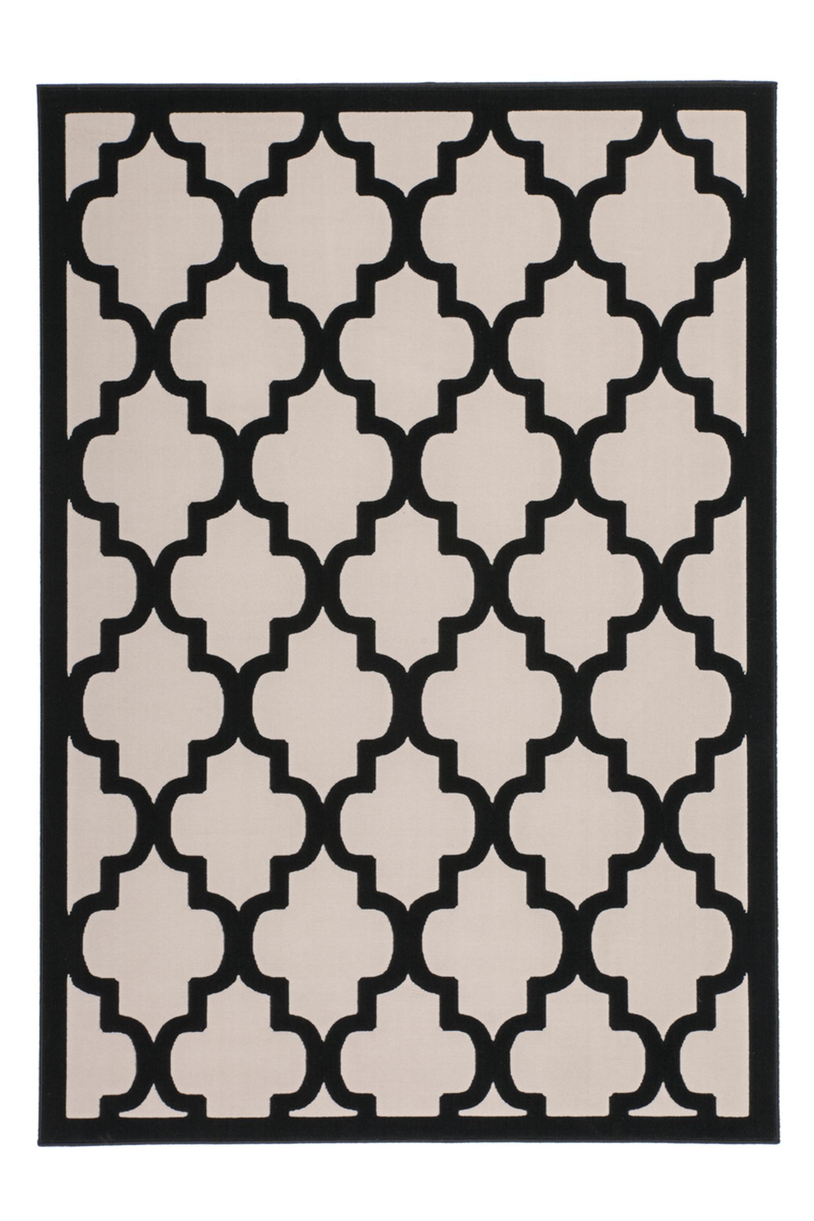 Teppich Manolya 3097 Taupe-Schwarz 80 cm x 150 cm