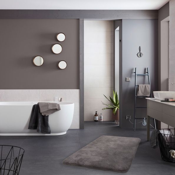 Badematte BALI Grau - 60 cm x 90 cm