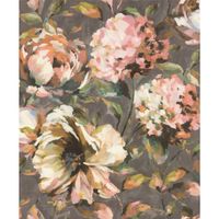 Tapete Nature Floral Vinyltapete Mauve versetzter Ansatz 53 cm x 10,05 m
