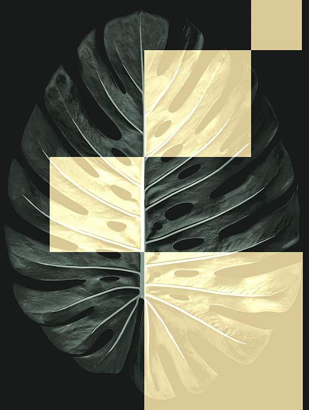 Komar Wandbild - Monstera Theatre  - Größe: 30 x 40 cm