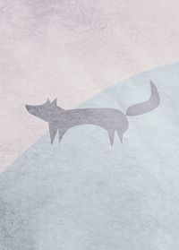 Wandbild - Wild and Free Fox  - Größe 30 x 40 cm