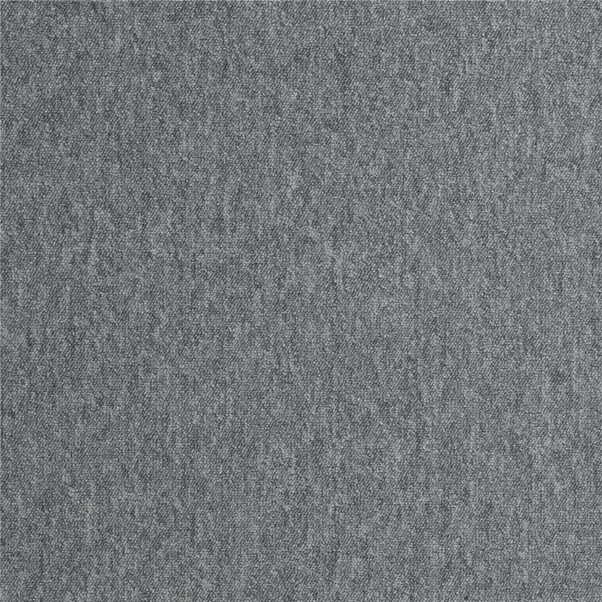 Teppichfliesen 50 x 50 cm COMO SL Schlinge Hellgrau 740 uni