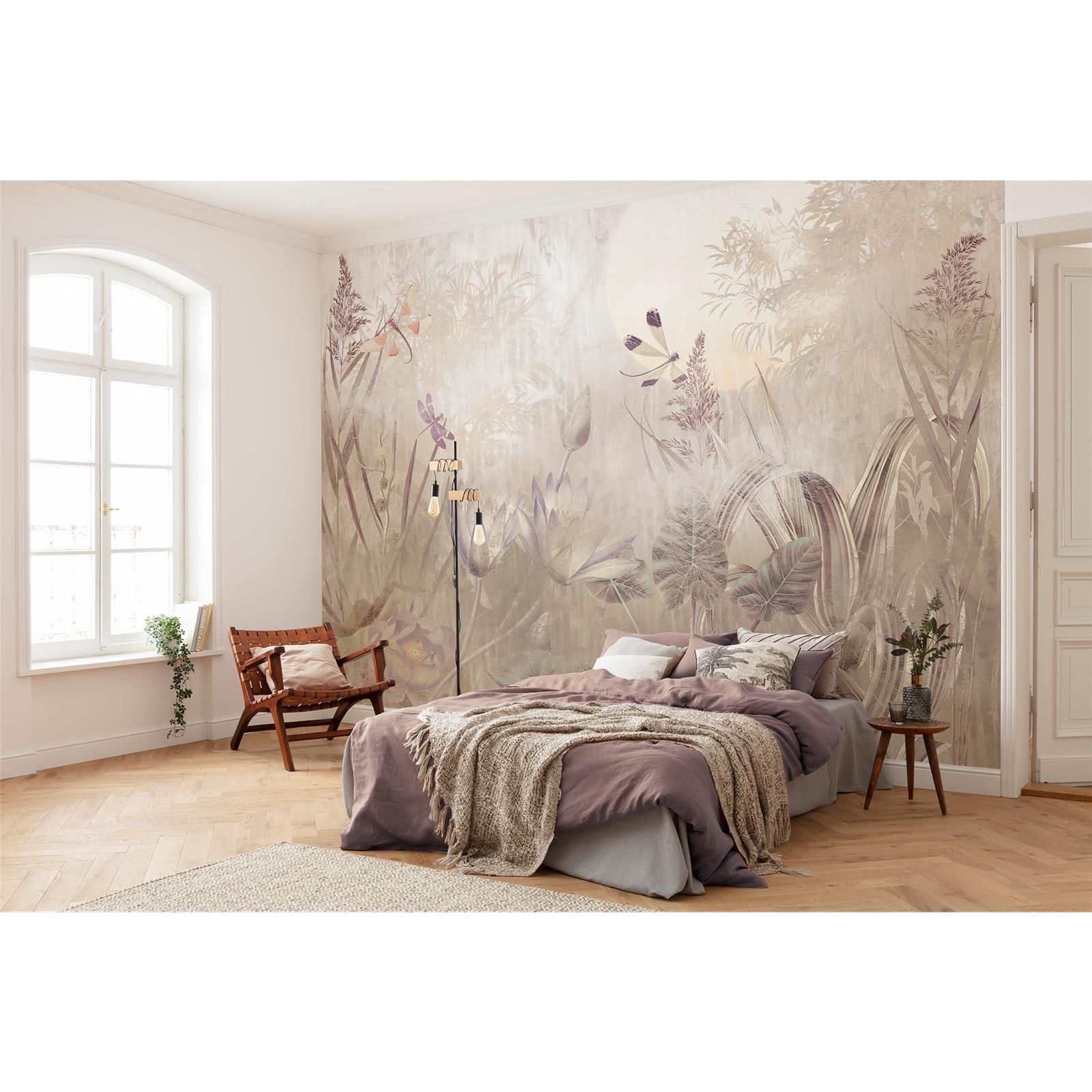 Vlies Fototapete - Dragonfly Pond  - Größe 350 x 250 cm