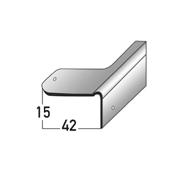 Reparaturwinkel 15 mm Nase 100 x 4,2 cm