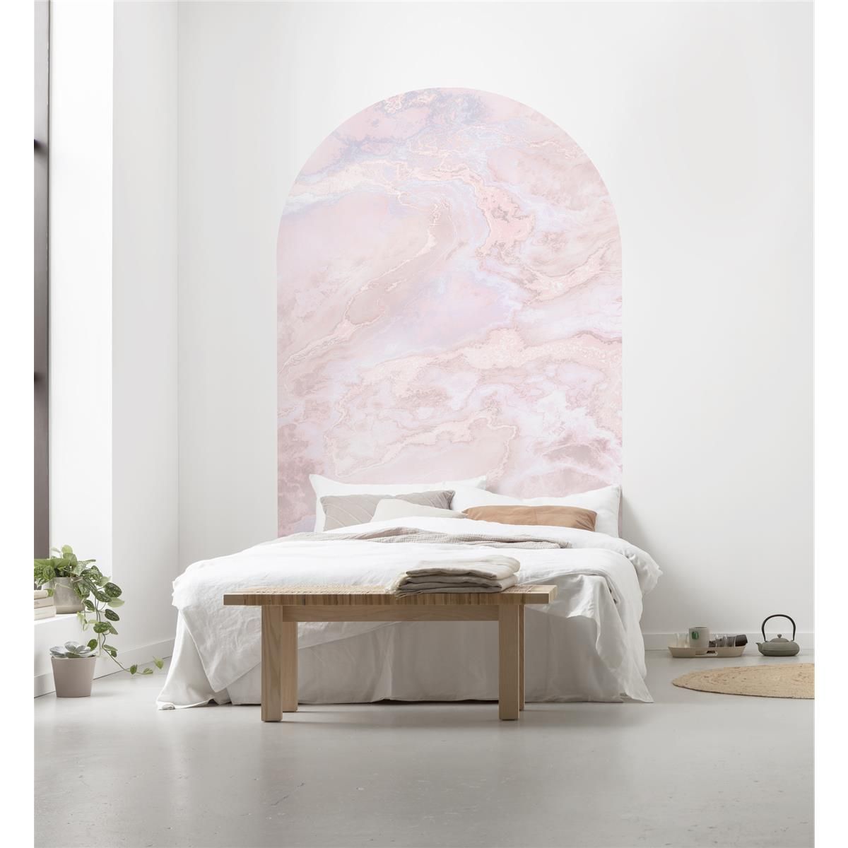 Selbstklebende Vlies Fototapete/Wandtattoo - Mármol Rosa - Größe 127 x 200 cm