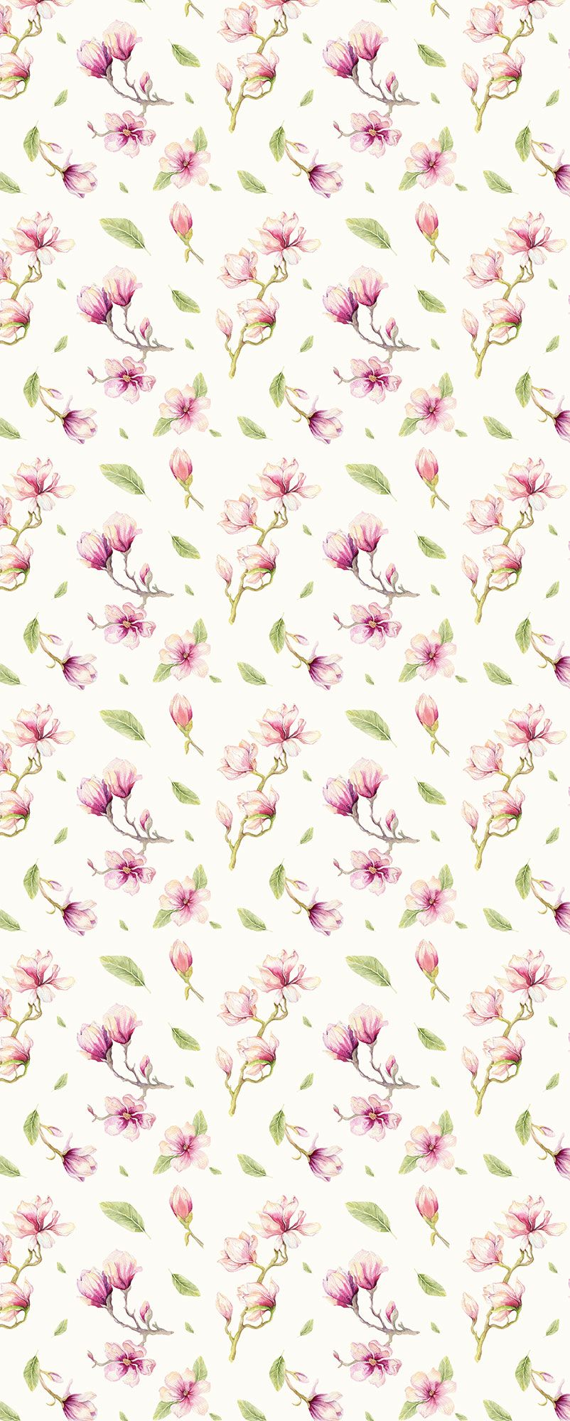 Vlies Fototapete - Magnolia Rapport Panel - Größe 100 x 250 cm