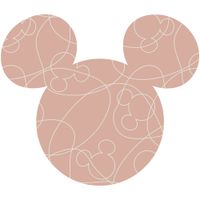 Selbstklebende Vlies Fototapete/Wandtattoo - Mickey Head Knotted - Größe 125 x 125 cm