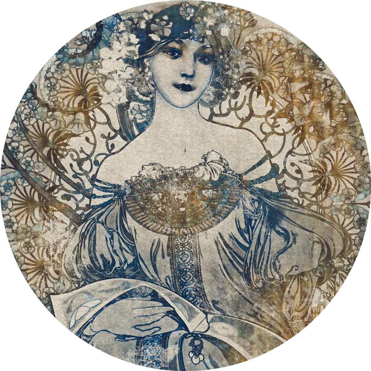 Selbstklebende Vlies Fototapete/Wandtattoo - Goddess - Größe 125 x 125 cm