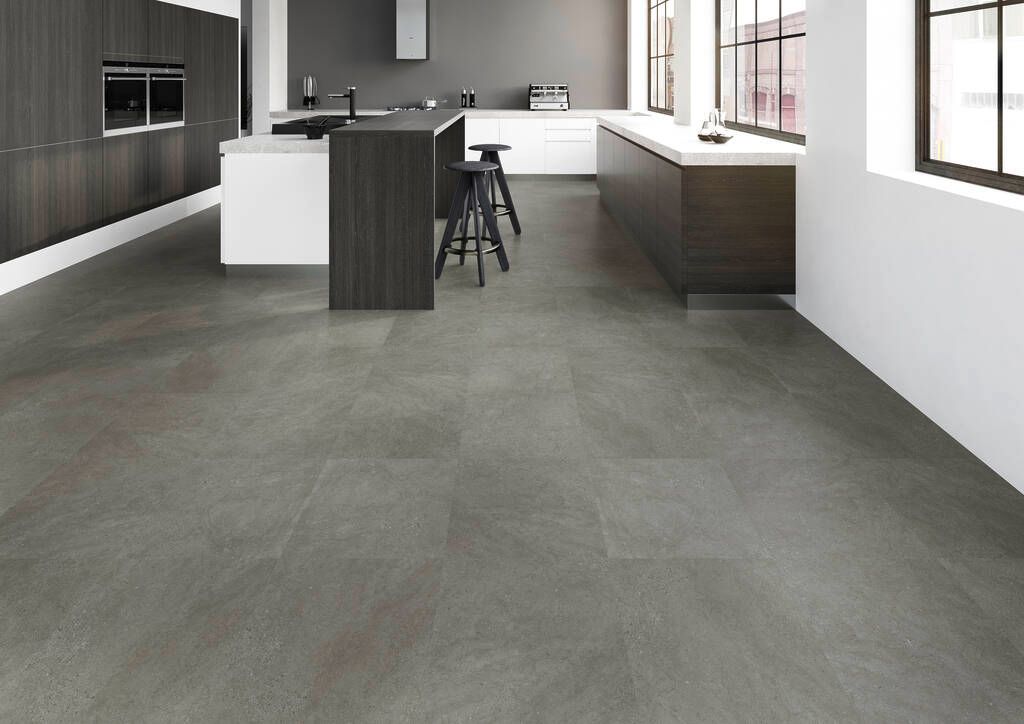 Designboden Fliese 303,1 mm x 607,2 mm DESIGN 330 Click 845P Dark Concrete - Nutzschichtdicke 0,4 mm