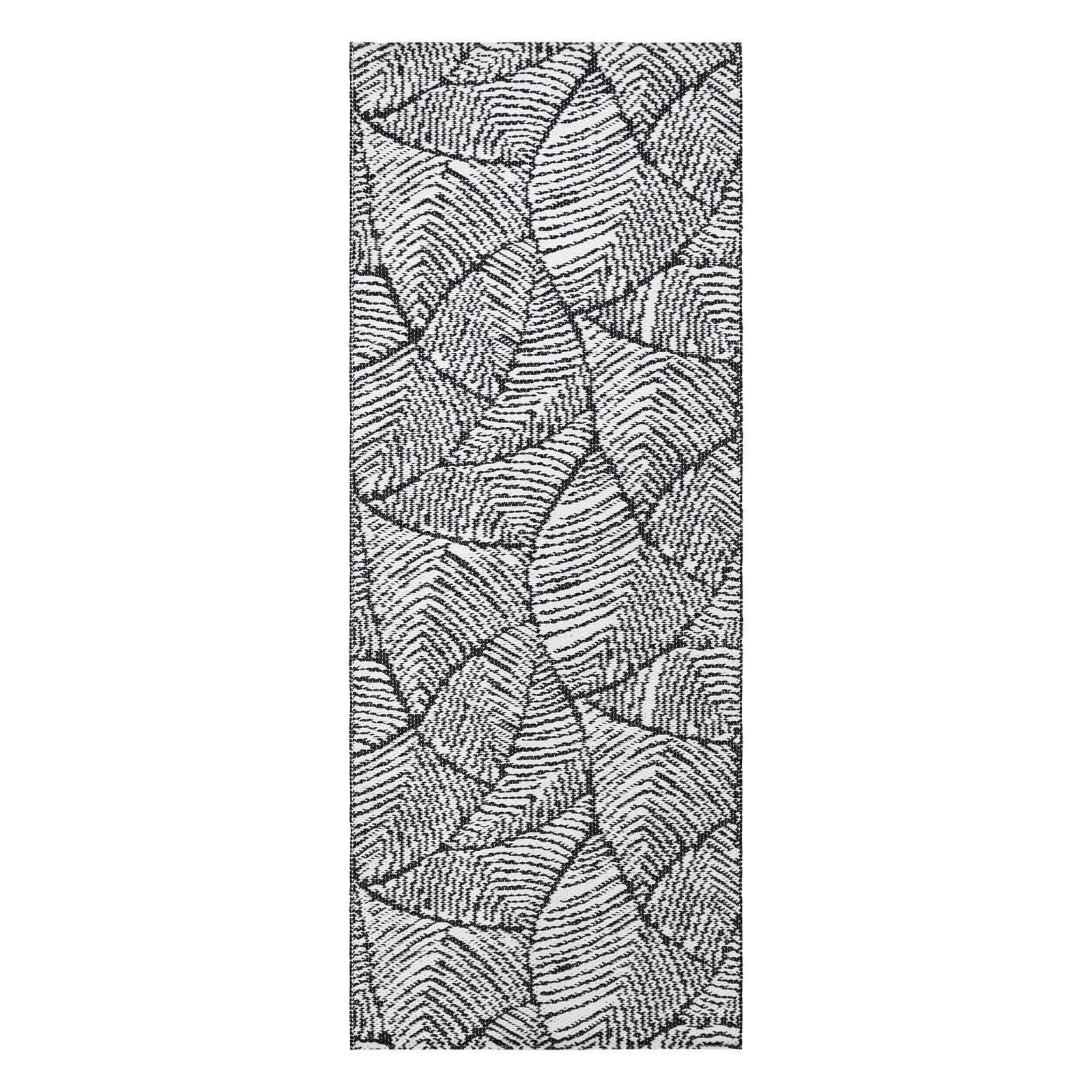 Teppich Swedy JUNGLE V20 Weiss-Schwarz - 60 cm x 200 cm