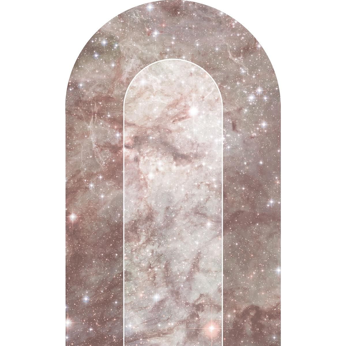 Selbstklebende Vlies Fototapete/Wandtattoo - Mauve Diamond - Größe 127 x 200 cm