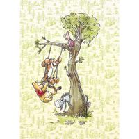 Vlies Fototapete - Winnie the Pooh in the wood - Größe 200 x 280 cm