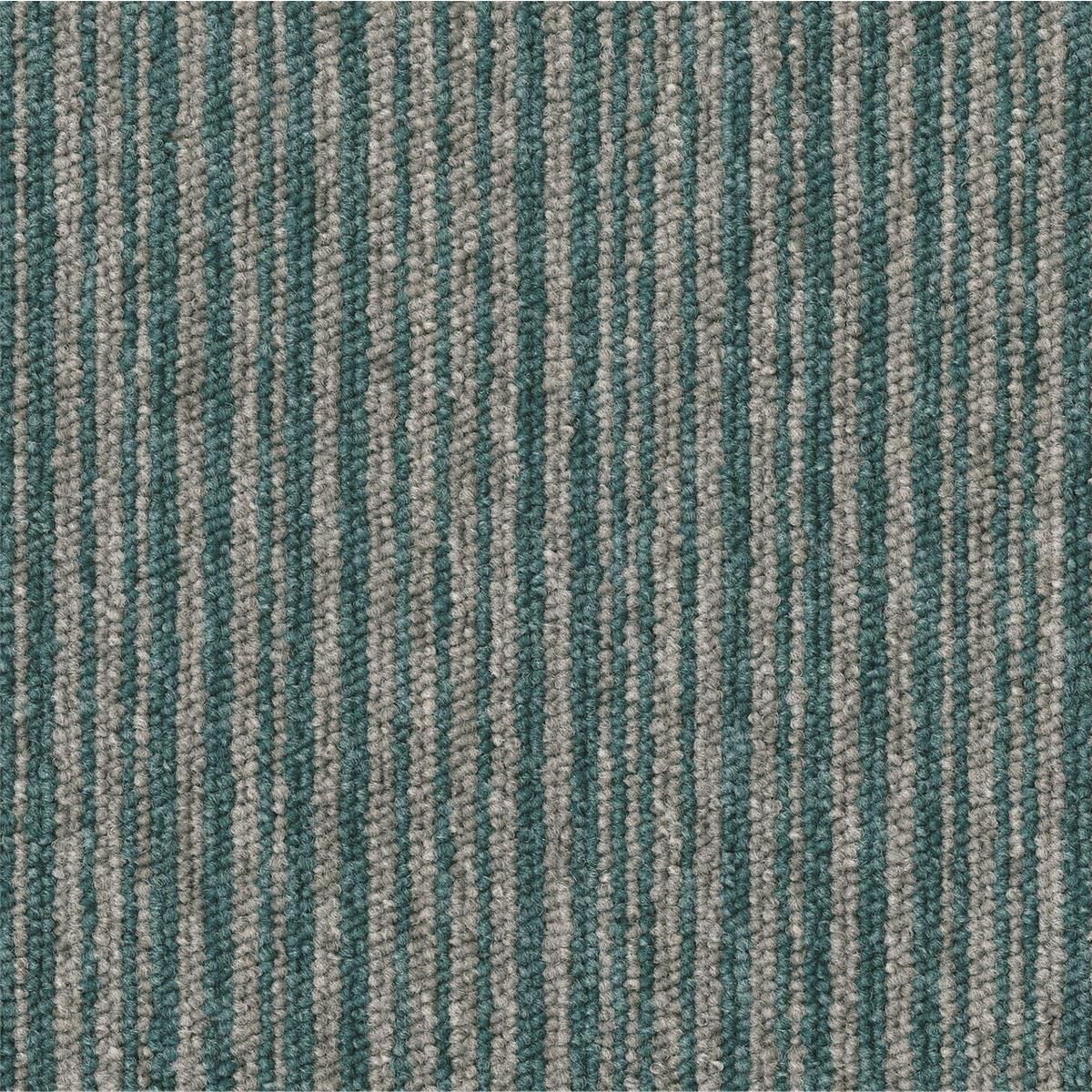 Teppichfliesen 50 x 50 cm Schlinge Essence Stripe  AA91 8162 Grün Linear