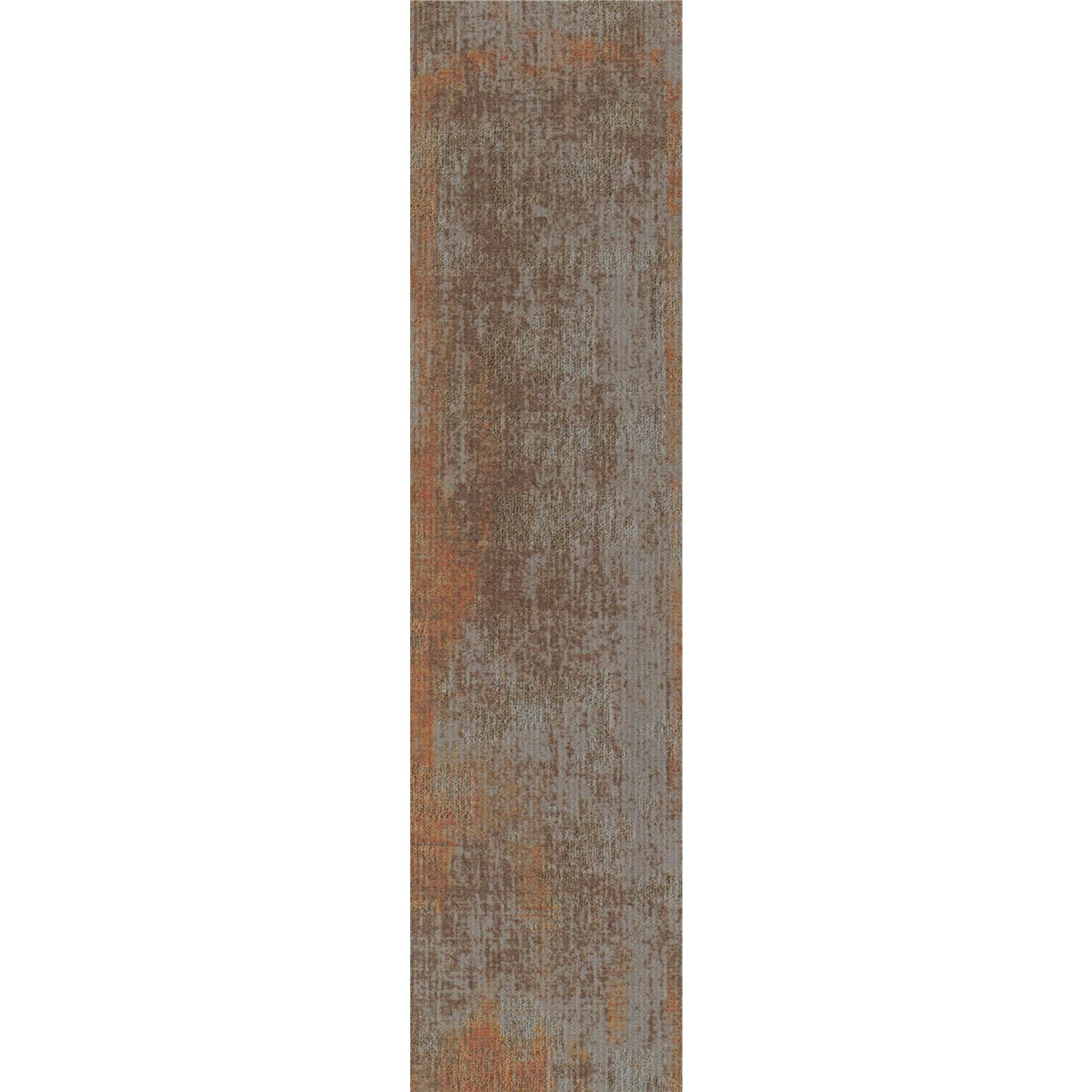 Teppichfliesen 25 x 100 cm selbsthaftend Infloor-Girloon Switch Braun 014-230 gemustert