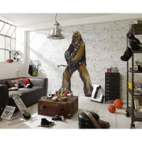 Selbstklebende Vlies Fototapete/Wandtattoo - Star Wars XXL Chewbacca - Größe 127 x 200 cm