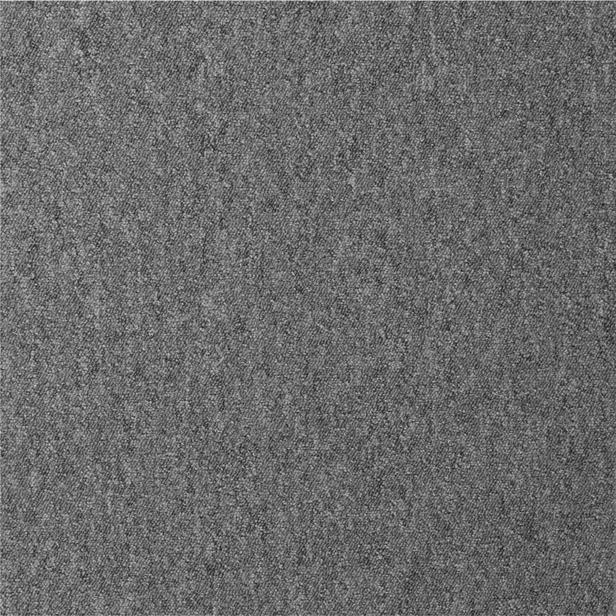 Teppichfliesen 50 x 50 cm COLORADO SL Schlinge Grau 750 uni
