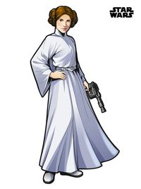 Selbstklebende Vlies Fototapete/Wandtattoo - Star Wars XXL Princess Leia - Größe 127 x 170 cm